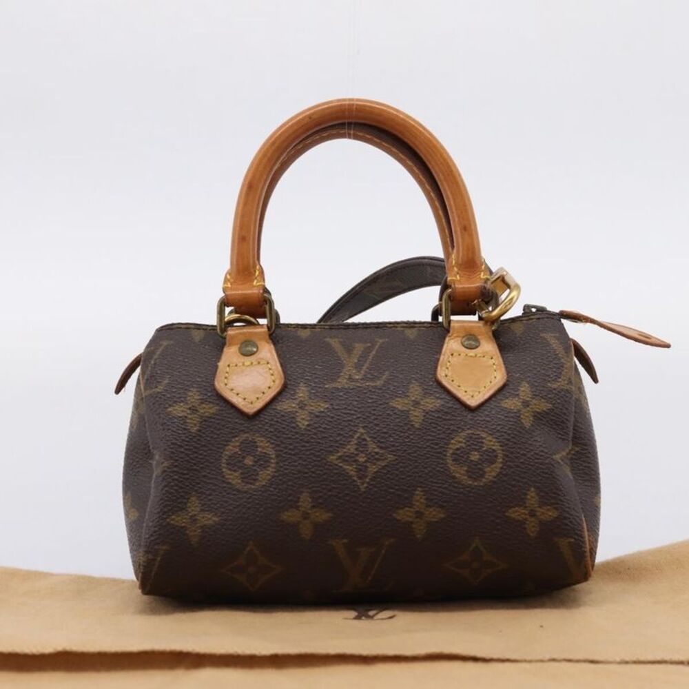 Louis Vuitton Speedy Mini Hl Monogram Canvas Brown Canvas Handbag - Picture 15 of 16